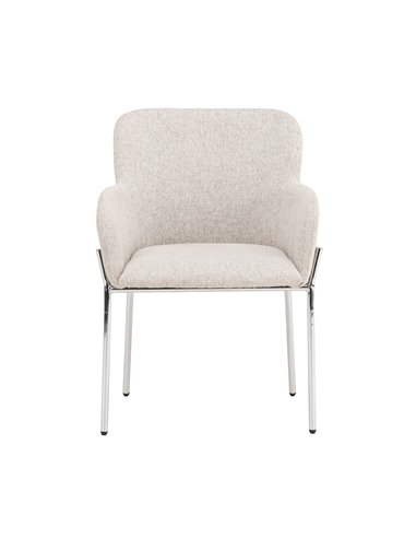 Matstol Vätö, Beige/Silver