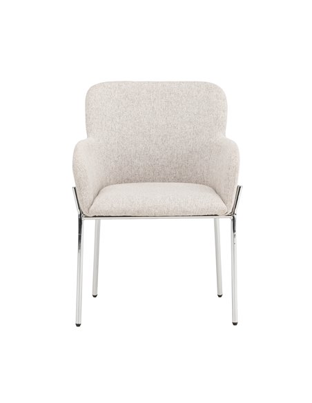Matstol Vätö, Beige/Silver