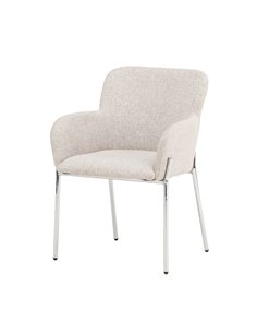 Matstol Vätö, Beige/Silver 2