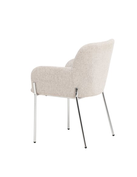 Matstol Vätö, Beige/Silver