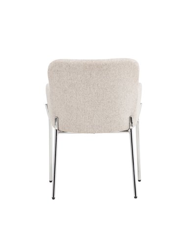 Matstol Vätö, Beige/Silver