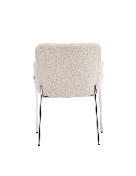 Matstol Vätö, Beige/Silver