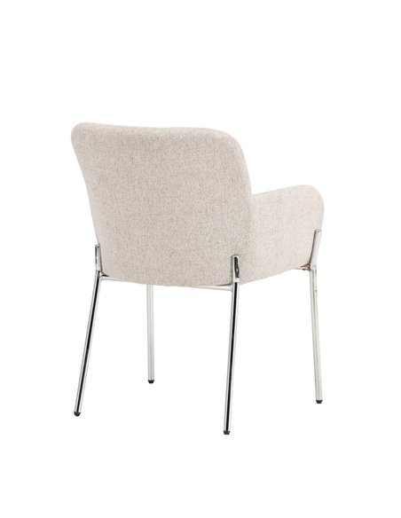 Matstol Vätö, Beige/Silver