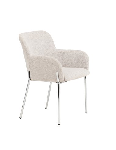 Matstol Vätö, Beige/Silver
