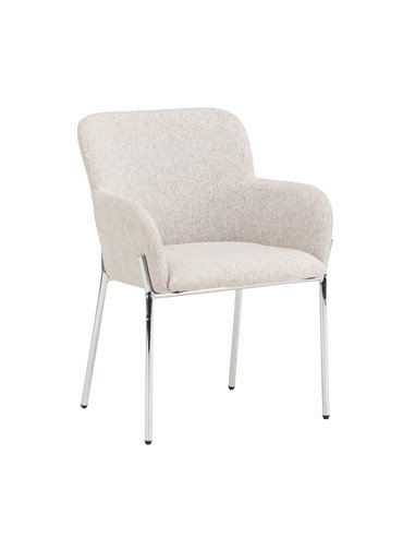 Matstol Vätö, Beige/Silver