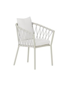 Matstol Linos, Vit/Beige 2