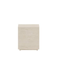 Sidobord Lissabon, 40 × 40 cm, Beige