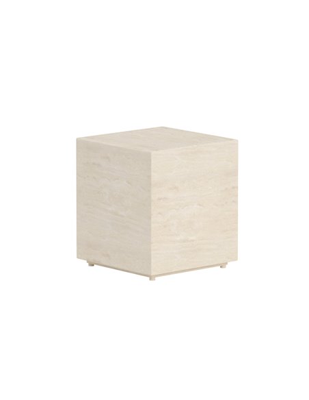 Sidobord Lissabon, 40 × 40 cm, Beige