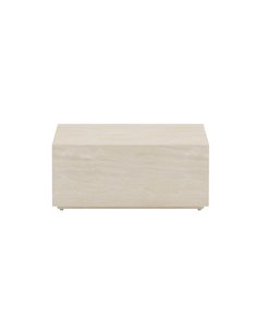 Sidobord Lissabon, 80 × 80 cm, Beige