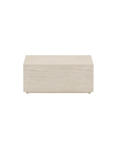 Sidobord Lissabon, 80 × 80 cm, Beige
