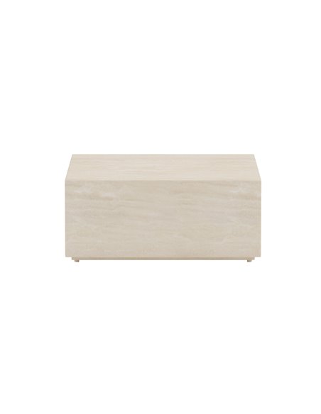 Sidobord Lissabon, 80 × 80 cm, Beige