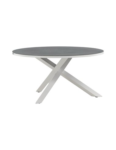 Runt matbord Copacabana, Ø140 cm, Grå