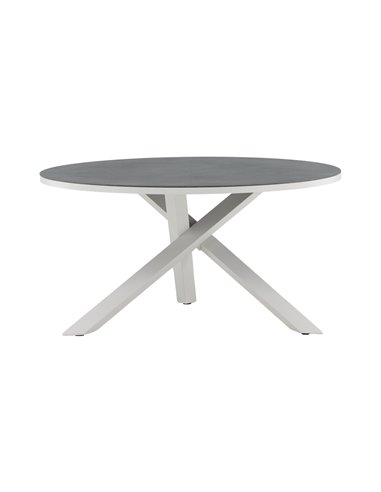 Runt matbord Copacabana, Ø140 cm, Grå