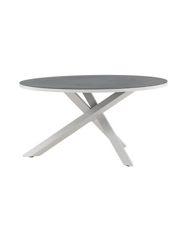 Runt matbord Copacabana, Ø140 cm, Grå