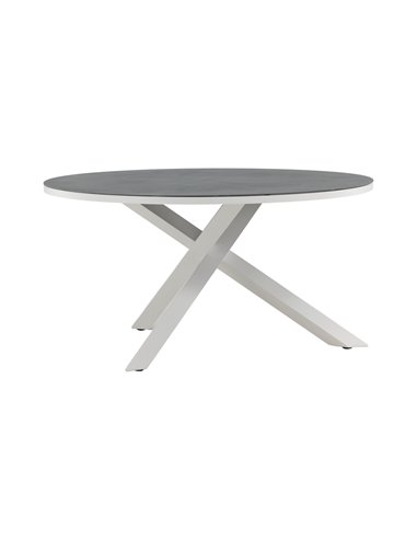 Runt matbord Copacabana, Ø140 cm, Grå