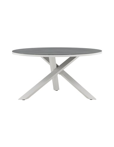 Runt matbord Copacabana, Ø140 cm, Grå