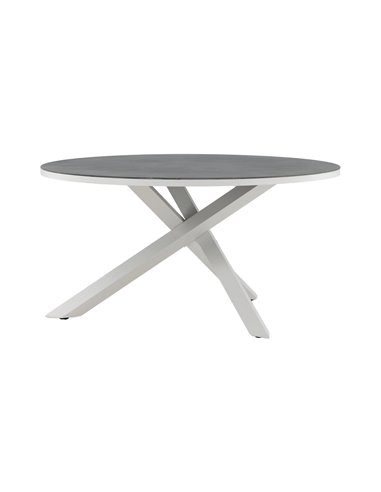 Runt matbord Copacabana, Ø140 cm, Grå