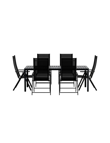 Matgrupp Giardini med Levanzo matstolar, 200 × 90 cm