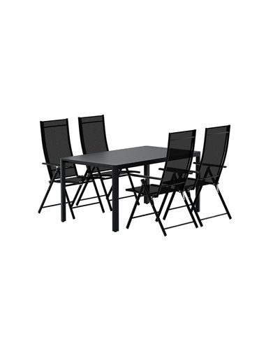 Matgrupp Giardini med Levanzo matstolar, 150 × 90 cm