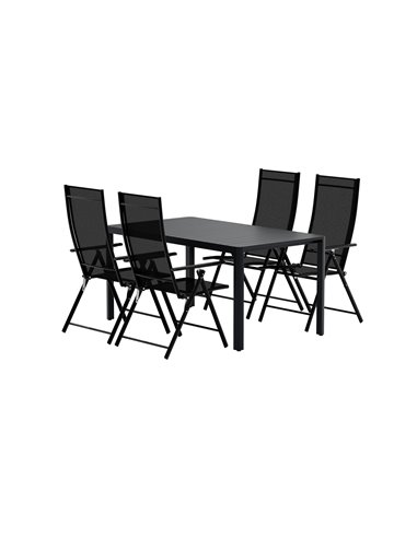 Matgrupp Giardini med Levanzo matstolar, 150 × 90 cm