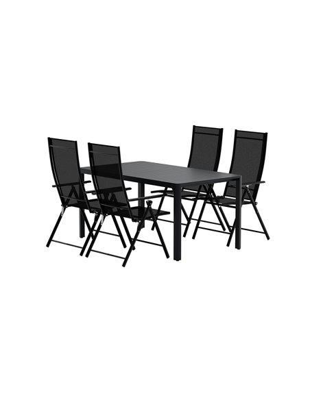 Matgrupp Giardini med Levanzo matstolar, 150 × 90 cm
