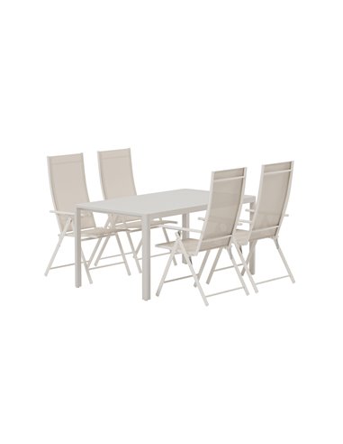 Matgrupp Giardini med Levanzo matstolar, 150 × 90 cm