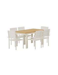 Matgrupp Panama med Levels matstolar, 160 × 90 cm 2