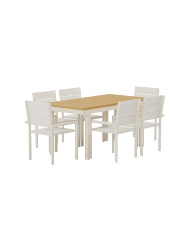 Matgrupp Panama med Levels matstolar, 160 × 90 cm