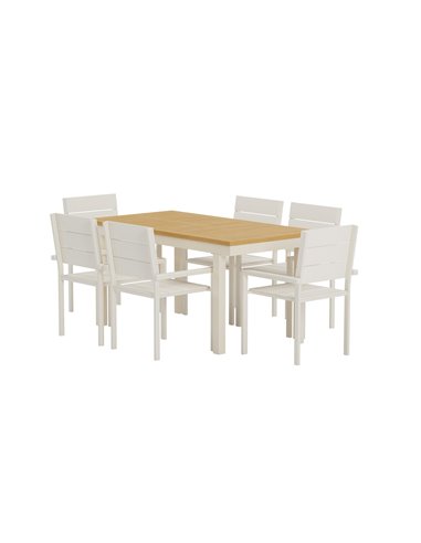 Matgrupp Panama med Levels matstolar, 160 × 90 cm