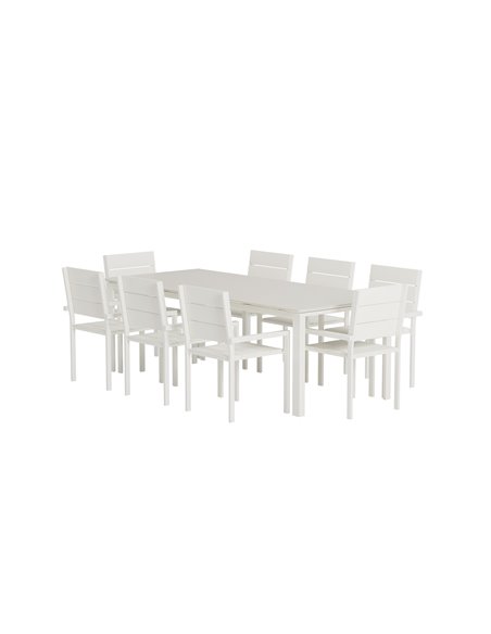 Matgrupp Levels med Levels matstolar, 229 × 100 cm