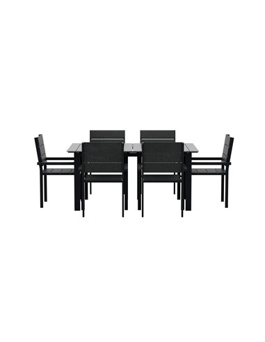 Matgrupp Levels med Levels matstolar, 160 × 100 cm