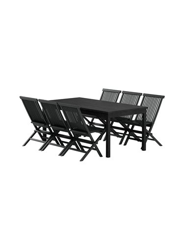 Matgrupp Kenya med Kenya matstolar, 180 × 90 cm
