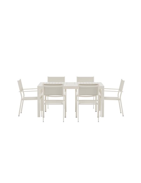 Matgrupp Capo med Copacabana matstolar, 160 × 100 cm
