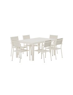 Matgrupp Capo med Copacabana matstolar, 160 × 100 cm 2