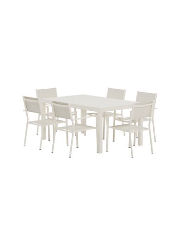 Matgrupp Capo med Copacabana matstolar, 160 × 100 cm