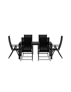 Matgrupp Capo med Levanzo matstolar, 160 × 100 cm
