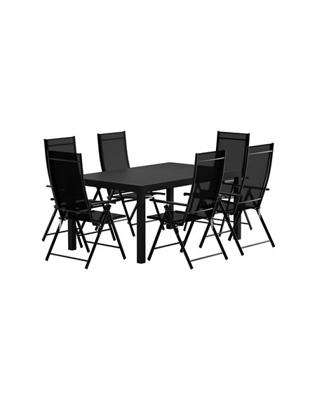 Matgrupp Capo med Levanzo matstolar, 160 × 100 cm