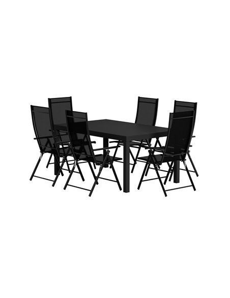 Matgrupp Capo med Levanzo matstolar, 160 × 100 cm