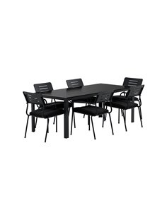 Matgrupp Break med Nicke matstolar, 205 × 90 cm 2