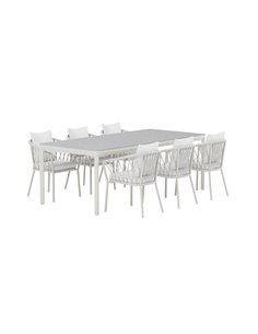 Matgrupp Lino med Linos matstolar, 220 × 100 cm 2