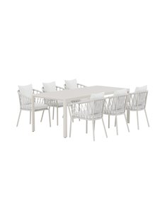 Matgrupp Giardini med Linos matstolar, 200 × 90 cm 2