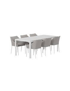 Matgrupp Break med Spoga matstolar, 205 × 90 cm 2