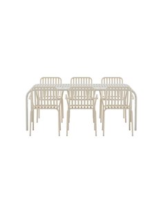 Matgrupp Borneo med Peking matstolar, 200 × 100 cm