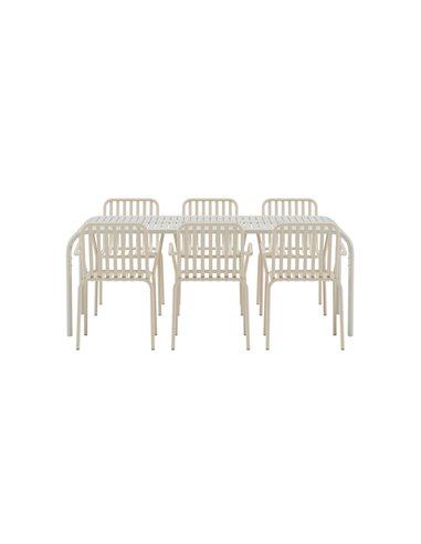 Matgrupp Borneo med Peking matstolar, 200 × 100 cm