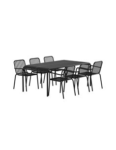 Matgrupp Borneo med Peking matstolar, 200 × 100 cm 2