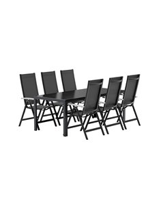 Matgrupp Break med Albany matstolar, 205 × 90 cm 2