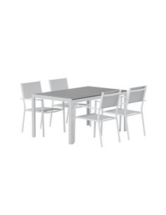 Matgrupp Break med Copacabana matstolar, 150 × 90 cm 2
