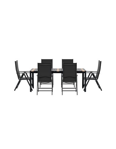 Matgrupp Togo med Break matstolar, 200 × 100 cm