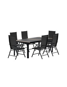 Matgrupp Togo med Break matstolar, 200 × 100 cm 2