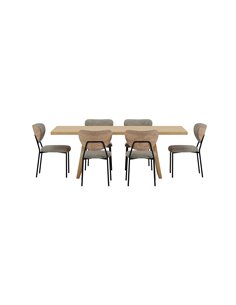 Matgrupp Logga med Butterfly matstolar, 210 × 100 cm